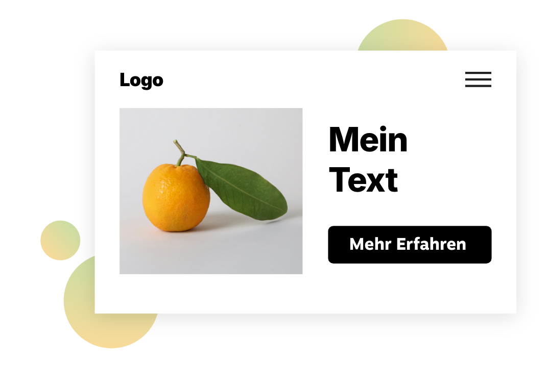 Ein abstrakter Desktop-Screen mit einer klar erkennbaren Orange.